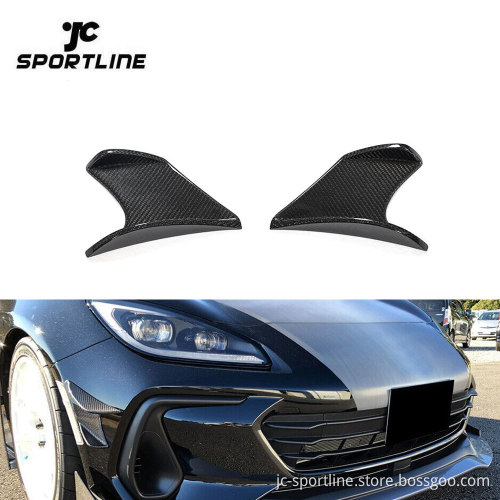 Carbon Fiber Front Bumper Splitter Canards for Subaru BRZ Coupe 2022-2023